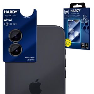 Sapphire glass for lens Apple iPhone 16 / 16 Plus / 17 - 3mk HARDY® Sapphire Lens™