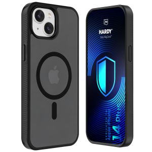 Smoked MagSafe case for Apple iPhone 14 Plus – 3mk HARDY® Hazy MagCase™ Black