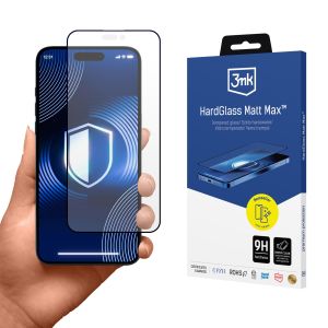 Matte tempered glass for Apple iPhone 16 Pro/ 17 - 3mk HardGlass Matt Max