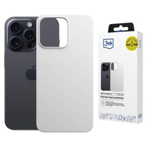 Case for Apple iPhone 15 Pro - 3mk Hardy MagSilicone Silver-White