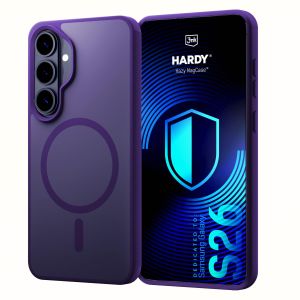 Smoked MagSafe case for Samsung Galaxy S26 – 3mk HARDY® Hazy MagCase™ Purple