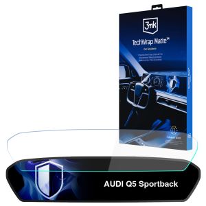 Matte screen protector for the navigation display for AUDI Q5 Sportback 2025- – 3mk TechWrap Matte™ Center Display