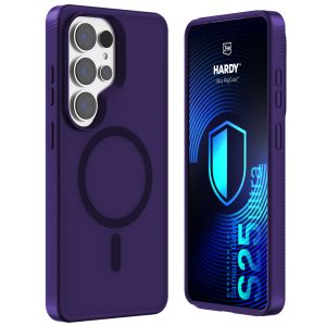 Smoked MagSafe case for Samsung Galaxy S25 Ultra – 3mk HARDY® Hazy MagCase™ Purple