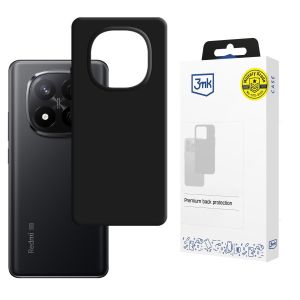 Silicone case for Redmi Note 14 Pro+ - 3mk HARDY® Mellow Case™ Black