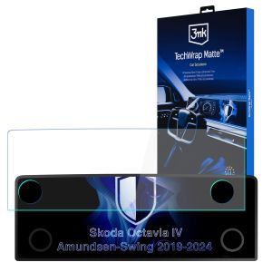 Matte screen protector for the navigation display for Skoda Octavia IV Amundsen-Swing 2019-24 – 3mk TechWrap Matte™ Center Display