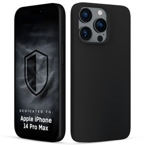 Silicone case for Apple iPhone 14 Pro Max - 3mk HARDY® Mellow Case™ Black