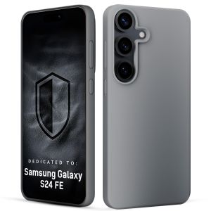 Silicone case for Samsung Galaxy S24 FE - 3mk HARDY® Mellow Case™ Gray