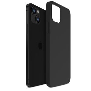 Silicone case for Apple iPhone 14 - 3mk HARDY® Mellow Case™ Black