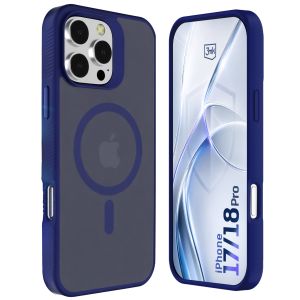 Smoked MagSafe case for Apple iPhone 17 Pro/ 18 Pro – 3mk HARDY® Hazy MagCase™ Blue