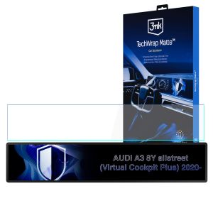 Matte protective film for the instrument cluster screen for AUDI A3 8Y allstreet (Virtual Cockpit Plus) 2020- – 3mk TechWrap Matte Cluster™