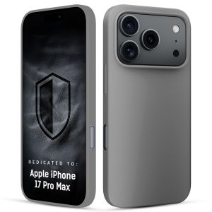 Silicone case for Apple iPhone 17 Pro Max - 3mk HARDY® Mellow Case™ Gray