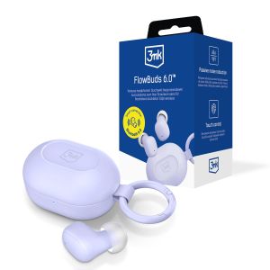 Wireless TWS Earphones 3mk FlowBuds 6.0™ Lavender