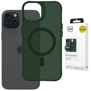Smoked MagSafe case for Apple iPhone 15 – 3mk HARDY® Hazy MagCase™ Green