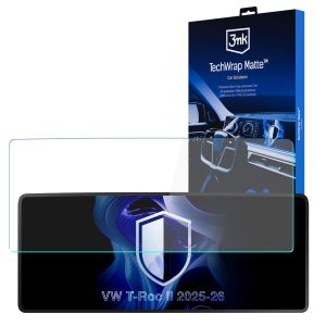Matte protective film for the instrument cluster screen for VW T-Roc II 2025-26 – 3mk TechWrap Matte Cluster™