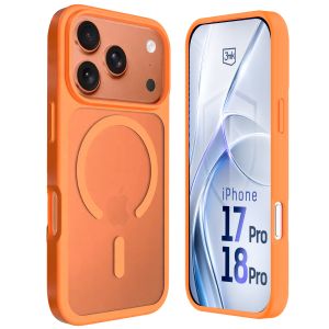 Smoked MagSafe case for Apple iPhone 17 Pro/ 18 Pro – 3mk HARDY® Hazy MagCase™ Orange