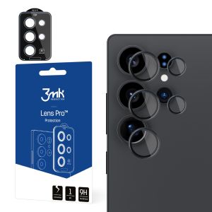 Tempered glass for the camera lens for Samsung Galaxy S25 Ultra - 3mk Lens Protection Pro Black