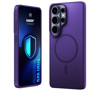 Smoked MagSafe case for Samsung Galaxy S26 Ultra – 3mk HARDY® Hazy MagCase™ Purple