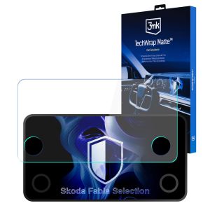 Matte screen protector for the navigation display for Skoda Fabia Selection – 3mk TechWrap Matte™ Center Display