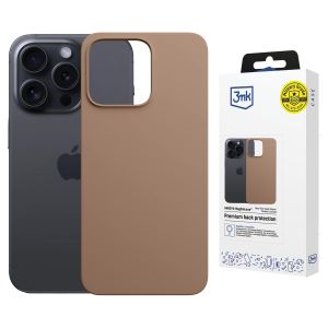 Case for Apple iPhone 15 Pro Max - 3mk Hardy MagSilicone Dark Gold