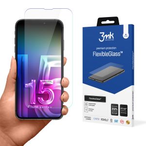 Shatterproof hybrid glass for Apple iPhone 15 Pro Max - 3mk FlexibleGlass