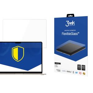 Unbreakable hybrid glass for Apple MacBook Air 15,3'' M2/M3/M4/M5 - 3mk FlexibleGlass