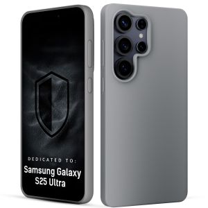 Silicone case for Samsung Galaxy S25 Ultra - 3mk HARDY® Mellow Case™ Gray