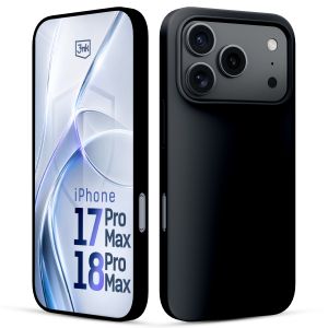 Silicone case with MagSafe for Apple iPhone 17 Pro Max/ 18 Pro Max - 3mk HARDY® Mellow MagCase™ Black