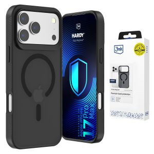 Smoked MagSafe case for Apple iPhone 17 Pro Max – 3mk HARDY® Hazy MagCase™ Black