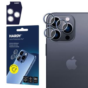 Protection of the lens for Apple iPhone 16 Pro - HARDY Lens Protection Pro Titanium Silver