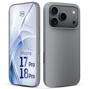 Silicone case for Apple iPhone 17 Pro/ 18 Pro - 3mk HARDY® Mellow Case™ Gray