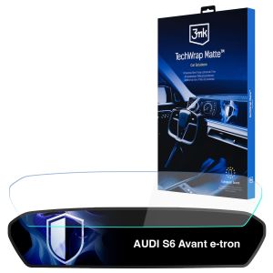 Matte screen protector for the navigation display for AUDI S6 Avant e-tron 2025- – 3mk TechWrap Matte™ Center Display