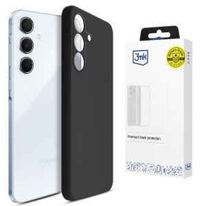 Silicone case for Samsung Galaxy A55 5G - 3mk HARDY® Mellow Case™ Black