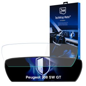 Matte protective film for the instrument cluster screen for Peugeot 308 SW GT – 3mk TechWrap Matte Cluster™