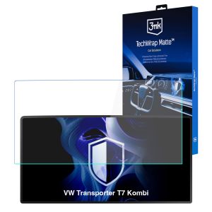 Matte screen protector for the navigation display for VW Transporter T7 Kombi 2024- – 3mk TechWrap Matte™ Center Display