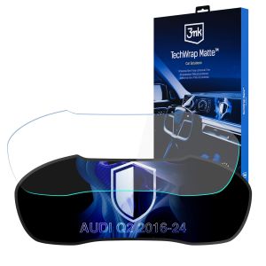 Matte protective film for the instrument cluster screen for AUDI Q2 2016-24 (Virtual Cockpit) – 3mk TechWrap Matte Cluster™