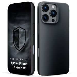 Silicone case with MagSafe for Apple iPhone 16 Pro Max - 3mk HARDY® Mellow MagCase™ Black