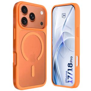 Smoked MagSafe case for Apple iPhone 17 Pro/ 18 Pro – 3mk HARDY® Hazy MagCase™ Orange