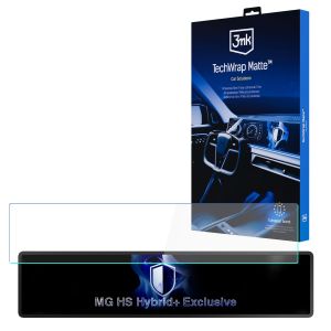 Matte screen protector for the navigation display for MG HS Hybrid+ Exclusive – 3mk TechWrap Matte™ Center Display
