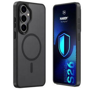 Smoked MagSafe case for Samsung Galaxy S26 – 3mk HARDY® Hazy MagCase™ Black