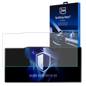 Matte screen protector for the navigation display for AUDI SQ8 2018-26 – 3mk TechWrap Matte™ Center Display