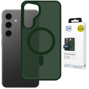 Smoked MagSafe case for Samsung Galaxy S24 – 3mk HARDY® Hazy MagCase™ Green