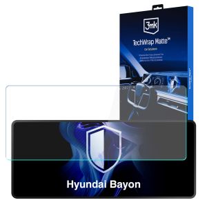 Matte screen protector for the navigation display for Hyundai Bayon 2021- – 3mk TechWrap Matte™ Center Display