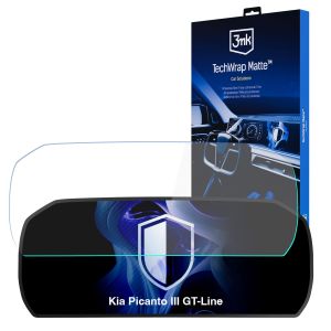 Matte protective film for the instrument cluster screen for Kia Picanto III GT-Line 2023- – 3mk TechWrap Matte Cluster™
