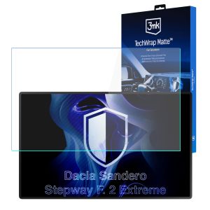 Matte screen protector for the navigation display for Dacia Sandero Stepway F. 2 Extreme – 3mk TechWrap Matte™ Center Display