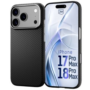 Aramid fiber case with MagSafe for Apple iPhone 17 Pro Max/ 18 Pro Max - 3mk HARDY® Aramid MagCase™