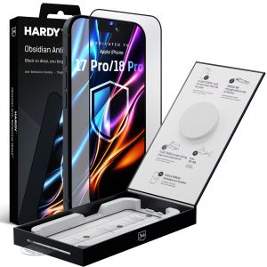 Szkło hartowane na Apple iPhone 17 Pro/ 18 Pro - 3mk HARDY® Obsidian Anti–Reflective Glass