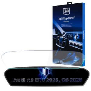 Matte screen protector for the navigation display for AUDI A5 F5 2019-24 – 3mk TechWrap Matte™ Center Display