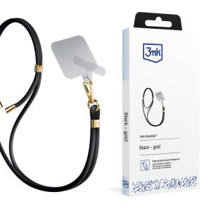 3mk EasyClip smartphone strap Black (gold)