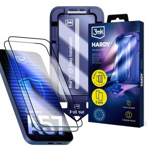 2x Tempered Glass with ProFIT™ Applicator for Samsung Galaxy A37/ Galaxy A57 – 3mk HARDY® Hardura 9H™