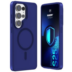 Smoked MagSafe case for Samsung Galaxy S25 Ultra – 3mk HARDY® Hazy MagCase™ Blue